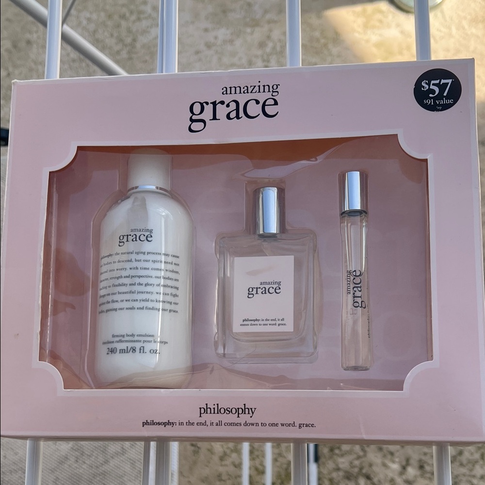 Philosophy Amazing Grace Bath & Body Set - 3 piece set